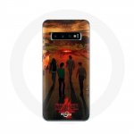 Coque pour Samsung Galaxy S10 Plus Stranger Things Saison 4 Affiche Art Equipages de la Nouvelle Th&eacute;