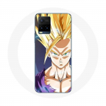 Coque pour Vivo Y21s 2021 / Y21 2021 Dragon Ball Manga Anime Sangoku Visage &eacute;nerv&eacute;