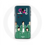 Coque pour Samsung Galaxy S4 Squid Game Affiche personnages Art