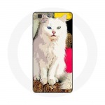 Coque pour Huawei P8 Turc de van chat blanc aux yeux bleu et jaune