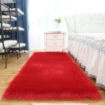 Storas baltas kilimas Mink&scaron;tas kailis svetainei Pliu&scaron;inis kilimėlis Miegamojo imitacija Vilna Pūkuota grindų kilimai Langai Prie lovos Namų dekoro kilimėliai 80x120cm 31x47inch