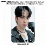 ATEEZ THE WORLD EP.2 OUTLOW Fan Sign Event Benefit Photocard Minirecord Everline Yunho - MR Final