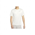 Nike Vienspalviai treniruočių bėgimui kvėpuojantys greitai džiūstantys mar&scaron;kinėliai trumpomis rankovėmis vyri&scaron;ki vir&scaron;utiniai drabužiai balti AJ7566-072 S
