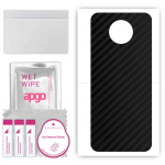 apgo Protective Skin Sticker for the back compatible with Nokia G10, Wrap Film, Foil, Vinyl - Pattern Carbon Black