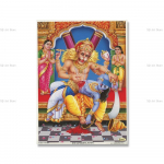 Vintažinis Hinduizmo Plakatas Durga &Scaron;iva Vi&scaron;nu Drobės Tapyba Sieninis Paveikslas Menas Hinduistų Pamaldumo Spaudiniai Namams Svetainei Neįrėmintas 21x30cm No Framed