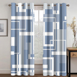 Modern Style Abstract Geometric 3D Printed Curtains for Bedroom Living Room Kitchen Blinds Window Floor-to-ceiling cortina 2pcs