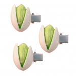 3 vnt mergaičių plaukų segtukai, imituojantys rie&scaron;utų dekoro plaukų segtukai, valdomi viena ranka, tikrovi&scaron;ko rie&scaron;uto formos plaukų segtukas, įkvėptas maisto produktų dizaino plaukų aksesuaras A