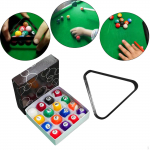 16 dalių mini biliardo kamuoliukų komplektas su stovu vaikams žaislų dovanų mažu biliardo stalu 3.2cm Ball