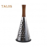 Nerūdijančio plieno kūgio sūrio tarka su medine rankena Tripusis daržovių smulkintuvas sūriui tarkuoti &Scaron;okoladinės daržovės Virtuvinis parmezano smulkintuvas L