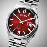 CITIZEN TSUYOSA kolekcija juodo ciferblato automatinis nerūdijančio plieno laikrodis NJ0150-56W