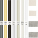 60X 13 colių 7 tipų plastikinių suvirinimo strypų rinkinys su nerūdijančio plieno tinkleliu ir &scaron;vitriniu popieriumi