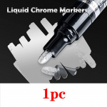 Modelio tapybos žymėjimas chromo veidrodinis žymeklis, 2 mm &bdquo;pasidaryk pats&ldquo; atspindintis dažų ra&scaron;iklis, nuolatinis auksinis sidabrinis žymeklis, pataisytas 1mm sidabras