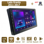 &bdquo;Android&ldquo; automobilio radijas, skirtas &bdquo;Lada Granta 2011&ndash;2017&ldquo; daugialypės terpės grotuvo galvos blokas, stereo GPS navigacija BT WIFI 1+16 GB 1+16GB
