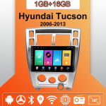 Automobilio radijas Android Auto Carplay, skirtas Hyundai Tucson 2006-2013 Multimedijos grotuvo galvos blokas Stereo GPS navigacija BT WIFI 1+16GB 1+16GB juoda