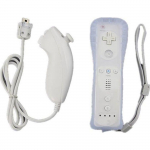 2 in 1 Manette Wiimote Controller Nunchuk int&eacute;gr&eacute; Motion Plus pour Nintendo Wii blanc