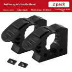 Visureigio kastuvo laikiklis: Greito atlaisvinimo guminis spaustukas transporto priemonės laikikliui 2 fixing clips