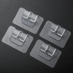 Lipnūs lipdukai automobilio grindų kilimėliui &ndash; dvipusis pagrindas saugiam prigludimui 6cm x 4cm skaidri