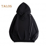 Winter Unisex Hoodie with Neck Protection High Collar And Hood Hip Hop Style Oversized Big Front Pocket Thickened Warmth Rentention Outerwear M ruda