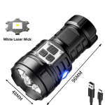 XHP50 Įkraunamas LED Žibintuvėlis Super Ry&scaron;kus Mini Taktinis Žibintuvėlis Galingas Vandeniui Atsparus Žibintas Lauko Stovyklavimui Darbo &Scaron;viesa 1PCS