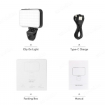 LED Asmenukių Lempa Įkraunama Telefono Lempa Klipas Žiedinė Lempa IPhone 16 15 14 13 12 Pro Max iPad Kamera Ne&scaron;iojamas Kompiuteris Konferencija TikTok juoda