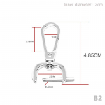 &bdquo;Pasidaryk pats&ldquo; metaliniai nuimami kabliukai, gaiduko spaustukai, skirti odiniams rankdarbiams skirtos rankinės dirželio sagtys Rankenos pečių juosta