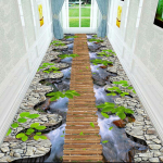 3D Svetainės Gėlių kilimėlis Kilimas Miegamojo Visoje lovoje Prie lovos &scaron;liaužiojamas kilimėlis Kavos staliukas įėjimo durų kilimėlis 80x200cm