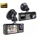 2025 Naujas 3 kanalų mini automobilinis DVR Trijų krypčių priekinio skydelio kamera Vidinė transporto priemonės kamera DVR įra&scaron;ytuvas FHD 1080P vaizdo įra&scaron;as Priekinio skydelio kamera Vaizdo kamera Juodoji dėžė Registratorius 2 Camera