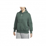 Nike Sportswear Phoenix Fleece Swoosh Vienspalvis Patogus Laisvo Kirpimo Su Gobtuvu Ilgomis Rankovėmis Džemperis Moteri&scaron;kas džemperis Vintage-Žalias DQ5861-338 S