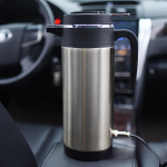 24V/12V Ne&scaron;iojama automobilinė elektrinė &scaron;ildoma arbatinuko puodelio 12V1200ML