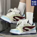 Retro tendencija patogūs universiteto stiliaus porai mėlyni &scaron;e&scaron;ėliniai universiteto universalūs riedlenčių batai laisvalaikiui atsparūs dėvėjimuisi užsienieti&scaron;ko stiliaus duonos batai moterims 37 ežero mėlyna spalva