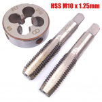 HSS M10X1.25mm Smailėjantis ir ki&scaron;tukinis sriegiklis & M10x1.25mm &scaron;tampas Metrinis sriegis De&scaron;inysis sriegis-rinkinys