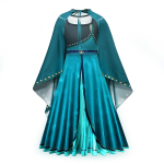 Princesės suknelė mergaitei vaikui gimtadienio vakarėlio drabužiai Helovino cosplay kostiumas 150CM blue