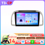 Ossuret Android automobilio radijas Nissan March Micra K12 2002 -2010 navigacijai Auto GPS pagrindinis įrenginys Stereo 5G WIFI Multimedija Snapdragon Autoradio Carplay T3CP 4Core 2G 64G