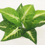 Dirbtinis vėžlio nugaros lapas, auk&scaron;tos kokybės netikrų gėlių imitacija, 18 &scaron;akių vėžlio nugaros lapas, kūrybinis augalų sienos vazoninis augalas