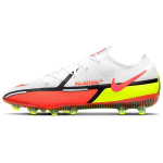 Nike Phantom GT2 Elite AG Pro Motivation Pack Unisex Sportbačiai Balti Volt Ry&scaron;kiai Raudoni DC0748-167 36.5