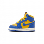 Air Jordan 1 Retro High OG TD Reverse Laney Kūdikio sportbačiai Geltoni Varsity-Maize Karali&scaron;kai Mėlyni FD2598-700 25