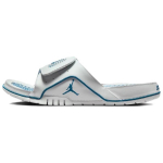 Air Jordan Hydro 4 Retro &scaron;lepetės pramonės mėlynumo vyri&scaron;ki sportbačiai balta off-white neutraliai pilka 532225-141 48.5