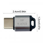 USB Duomenų Blokatorius Ne&scaron;iojamojo kompiuterio Privatumo Apsauga Duomenų Blokavimas Privatumo Įrankis Saugus ir Apsauginis USB C Įrenginiams Ne&scaron;iojamiesiems kompiuteriams I&scaron;maniesiems telefonams pilka