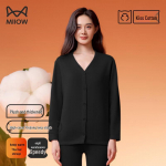 MiiOW V-Neck Button Thermal Cardigan Top XL