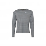 Nike Dri-FIT Miler ilgomis rankovėmis bėgimo ir fitneso vir&scaron;us vyrams Dūminės pilkos spalvos CU5990-084 M gray