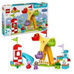 LEGO DUPLO Pepos kiaulytės 10453 Atrakcionų &scaron;ventė - Statybos žaidimas vaikams nuo 2 metų gryna