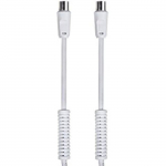 Connexion Antenne TV M-H - DCU TECNOLOGIC - 3M - Filtres Blancs - Fabriqu&eacute;e en Espagne - Couleur Blanc