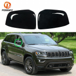 Suporuokite automobilio priekinį kairįjį/de&scaron;inįjį galinio vaizdo veidrodžio dangtelius, skirtus Jeep Grand Cherokee / Dodge Durango 2011- Auto Exterior Glossy Black