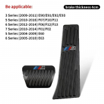 -Automobilio pedalų dangtelis Stabdžių pedalo dangtelis BMW 5 serijai X1 X3 X5 G30 G20 F10 F30 E90 E60 F15 E83 E84 G07 F48 G01 G02 G05 6GT G32 G6 F10 E90 F01 2pcs black