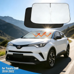 Skirta Toyota RAV4 2018-2025 2025 2025 2025 Automobilio priekinio stiklo apsauga nuo saulės Dangtelis Priekinio lango saulės skydelis Skydelis Automobilio interjero aksesuarai sidabras