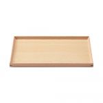 MUJI medinis kvadratinis padėklas, 35 cm pločio x 26 cm gylio x 2 cm auk&scaron;čio, MDC80A2S, natūralus, apytiksliai. Auk&scaron;tas,