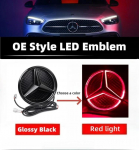 Automobilio lipdukas Mercedes Benz Automobilio priekinių grotelių logotipas &Scaron;viesos veidrodžio pavir&scaron;ius LED ženklelis Emblema &Scaron;viečianti dekoratyvinė &scaron;viesa For Mercedes Ben A-W176 2013-2018