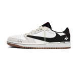 Travis Scott x Jordan Air Jordan 1 Lightning 7.0Low Žemi Klasikiniai Krep&scaron;inio Batai Moteri&scaron;ki Pilki Balti DZ4137-700(Komanda1897-) 40.5