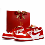 Nike Big Joy Neslystantys Amortizuojantys Auk&scaron;tį Didinantys Žemi Kateboardo Batai Vyri&scaron;ki Raudoni 355152-150(Komanda900-) 40