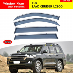 TOYOTA LAND CRUISER LC100 C200 LC300 LC80 Priedai Langų deflektoriai Lietaus gaudyklės Durų deflektoriai Vėdinimo gaubteliai I&scaron;orinės apdailos detalės Chromuotos